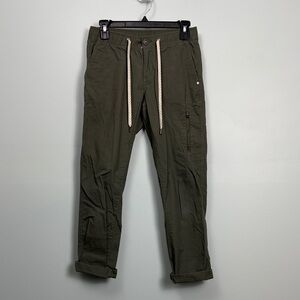 Vuori Ripstop Pants Women’s Size XS Olive Green Cargo Pocket Drawstring VW401